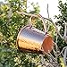 Set of 2 100% Copper Mugs - 14oz Hammered Tapered Moscow Mule Mugs - Bonus Jigger!