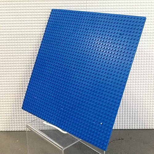 12" X 12" 8 Bit Pixel Building Slab Bricks Blocks Solid Blue Base Plate