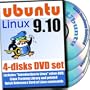 Ubuntu 9.10, 4-disks DVD Installation and Reference Set