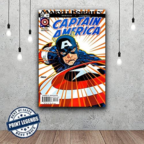 Captain America Comic Book Movie Canvas Print - Canvas Art - Wall art - Framed Print