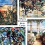 Tiffany Stained Glass Windows Blank Greeting Note Cards--Daffodils, Parrots, Landscape, and Grapes