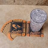 MLB Baltimore Orioles 8-Pack Absorbent PaperKraft Coasters