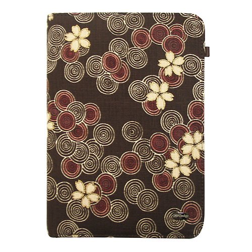 JAVOedge Cherry Blossom Book Style Case for the Barnes & Noble Nook (Cocoa)