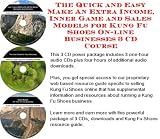 The Quick and Easy Make An Extra Income, Inner Game and Sales Models for Kung Fu Shoes On-line Businesses 3 CD Course