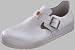 Birkenstock Berufsschuhe Schuhe ''London'' aus Naturleder in wei? mit normalem Fussbett und antistatik Sohle