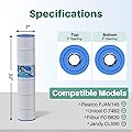 TOREAD PJAN145 Pool Filter Replaces Jandy CL580, CV580