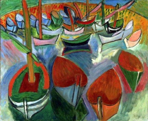 Raoul Dufy Boats Wooden Jigsaw Puzzle
