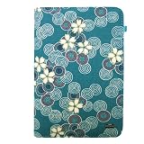 JAVOedge Cherry Blossom Book Style Case for the Barnes & Noble Nook (Ocean Blue)