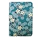 JAVOedge Cherry Blossom Book Style Case for the Barnes & Noble Nook (Ocean Blue) (First Generation)