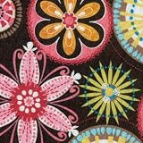 Chocolate Bloom Bib and Burp Cloth Set