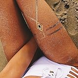 TribeTats Belize Variety Set Luxury Metallic Tattoos (4 Pack), One Size, Gold/Silver/Rose Gold/Black