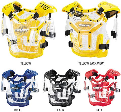 Shift Racing Profile Adult Roost Deflector Off Road Motorcycle Body Armor - 2009 Model - Color: Red, Size: One fits most