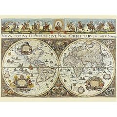 Blaeuw, Große Weltkarte um 1665, 3000 Teile Puzzle
