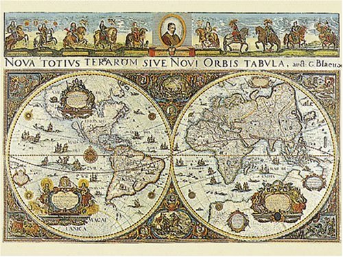 Childrens Toyshop  Spielwaren : Blaeuw, Große Weltkarte um 1665, 3000 Teile Puzzle
