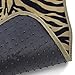 Tan and Black Stripes Zebra Print Car Floor Mat Gift Set