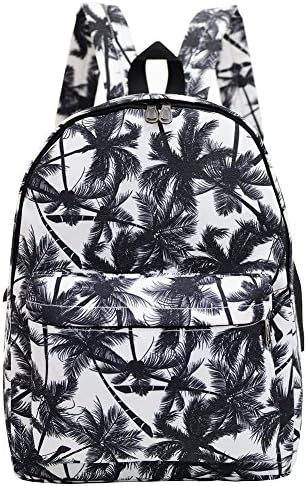 Unisex Travel Lightweight Canvas Backpack, Laptop Backpack, School Bag, Style Backpack (Coconut tree)