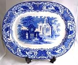 c1900 George Jones 16 inch ashet or meat plate Abbey ware pattern