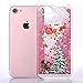 iPhone 6s case,iphone 6 case, liujie Liquid, Cool Quicksand Moving Stars Bling Glitter Floating Dynamic Flowing Case Liquid Cover for Iphone 6 4.7 inch(Christmas pink)