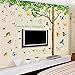 Colorful-decals 7.4'(h) X 9.7'(w) More Attachments for Butterflies Extra Large Wall Decor Under the Fresh Green Leaves Quote Green Tree to Enjoy Easy and Relaxed Wall Stickers for Living Room Bedroom Wallpops Decal