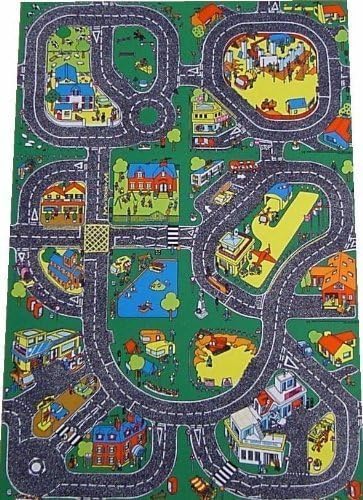 Giant USA Highway &amp; Airport Playmat (60x40in) - hard wearing rubber backed surface