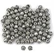 100 Antique Silver Tone Rose Flower Beads Jewelry 6mm