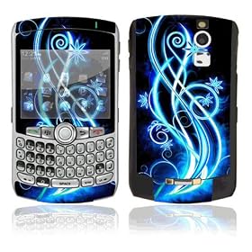 Abstract Neon Design Decal Skin Sticker for BlackBerry Curve 8350i Cell Phone