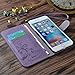 Cornmi design for iPhone 6 plus Case, Premium Vintage Flip Wallet Leather Magnetic Closure Cover Skin for iPhone 6 plus 5.5 inch with Card Slots, Cash Compartment and Wrist Strap (Purple)