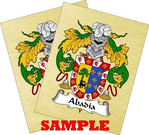 Buderus Coat of Arms Print / Family Crest Parchment 8 1/2 X 11 Inches + Free Bonus Print.