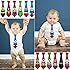 MyLilSprouts Monthly Baby Boy Newborn MileStone Neck Tie Stickers 1 - 12 Months Set - Baby Shower Gift (Super Heros)