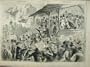 1857 Election Scene Little Pedlington Voting Men Meet