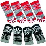 Hundesocken, Farbe:Schwarz-Grau;Größe:S - 45 mm x 35 mm