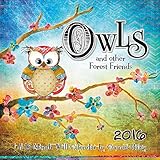Owls and Other Forest Friends 2016 Wall Calendar by Trends International