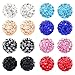 Bling Bling Rhinestones Crystal Fireball Disco Ball Ball Stud Earrings, Stainless Steel, Hypoallergenic