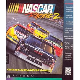 Nascar racing 2, Game CD & Book, Challenge leading NASCAR drivers
