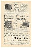1894 Night Hawk Premo Trokonet Zoka Camera Print Ad