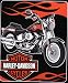 Royal Plush Harley-Davidson Motorcycles Raschel Throw (Factory Seconds)