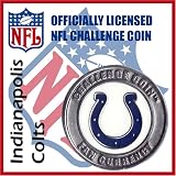 Indianapolis Colts NFL Football Helmet Challenge Coin Poker Card Guard with Air Tite Holder