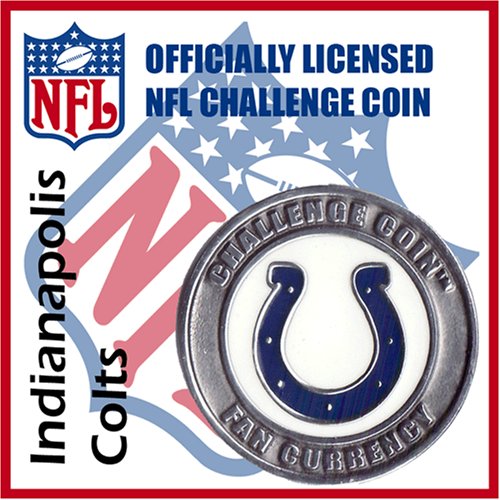 Indianapolis Colts NFL Football Helmet Challenge Coin Poker Card Guard with Air Tite Holder