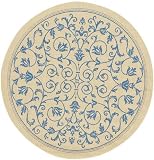 Manor Rug 5'3round Blue