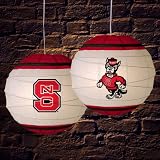 North Carolina State Wolfpack 18 Inch Rice Paper Lamp NCAA College Athletics Fan Shop Sports Team Merchandise