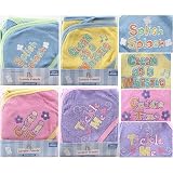 Embroidered Sayings Hooded Towel, Pink