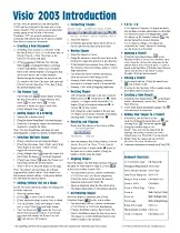 Microsoft Visio 2003 Quick Reference Guide (Cheat Sheet of Instructions, Tips & Shortcuts - Laminated Card)