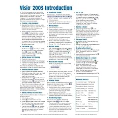 Microsoft Visio 2003 Quick Reference Guide (Cheat Sheet of Instructions, Tips & Shortcuts - Laminated) (Pamphlet)