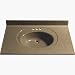 Bertch Cab Mfg Inc O59-OB3722 Faux Granite Walnut Toffee Vanity Top