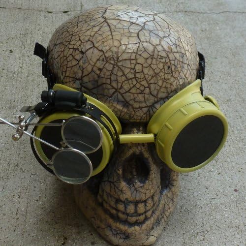 Steampunk goggles glasses Time Travel Crazy Scientist's Oculo-Vision Tool welding cyber punk biker gothic rave