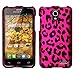 Zizo Alcatel One Touch Pop Star LTE A845L Rubberized Design Hard Snap-On Cover - Retail Packaging - Pink Leopard
