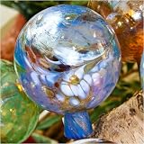 from Lauschaer Glaskunst Garden sphere from glass light blue Model D 100008