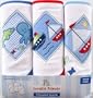 Luvable Friends 3-Pack Patches Hooded Towels, Blue
