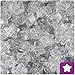 BeadTin Silver Sparkle 13mm Star Pony Beads (250pcs)
