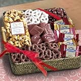 Sale Mothers Day Chocolate and Crunch Gift Basket by Golden State Fruit